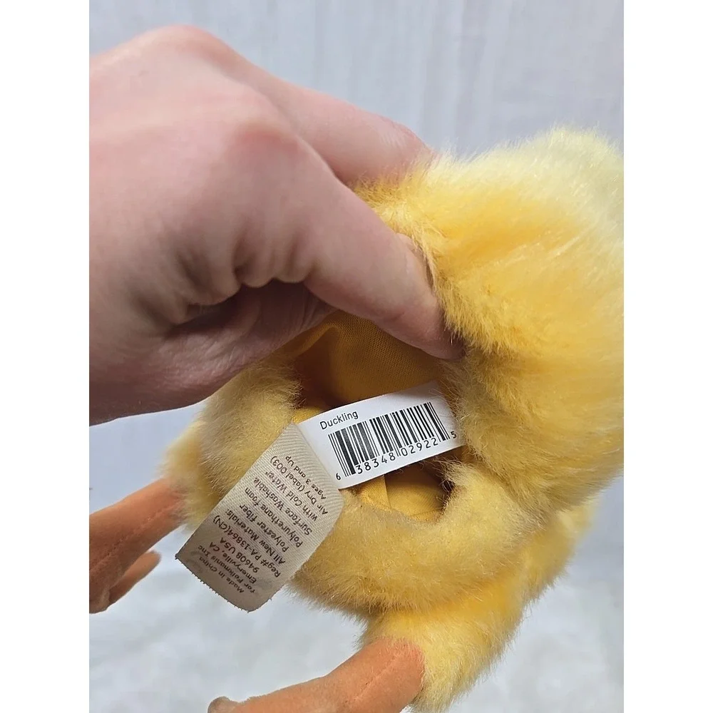 Folkmanis Duckling Hand Puppet - Yellow Plush Duck Full Body -‎ Gently Used